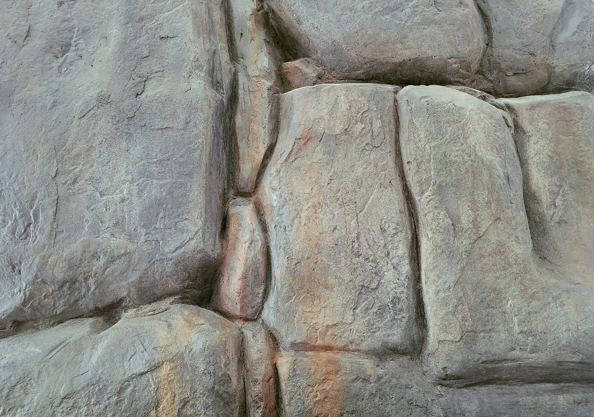 Concrete stone face